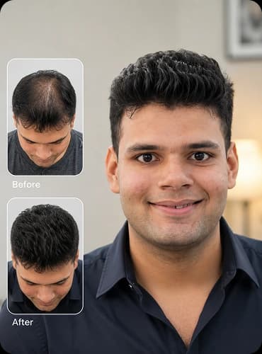 Hair transformation result 2