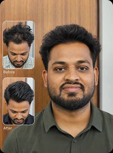 Hair transformation result 3