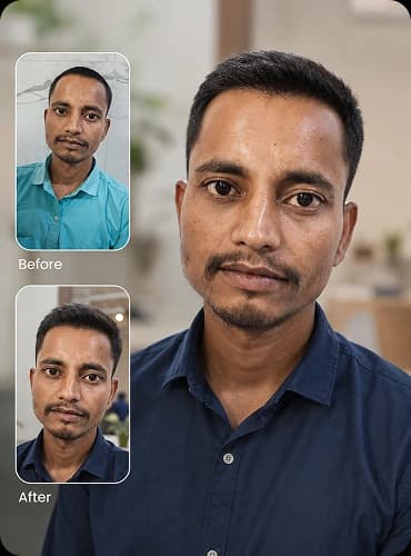 Hair transformation result 7