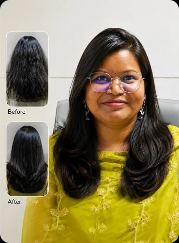 Hair transformation result 8