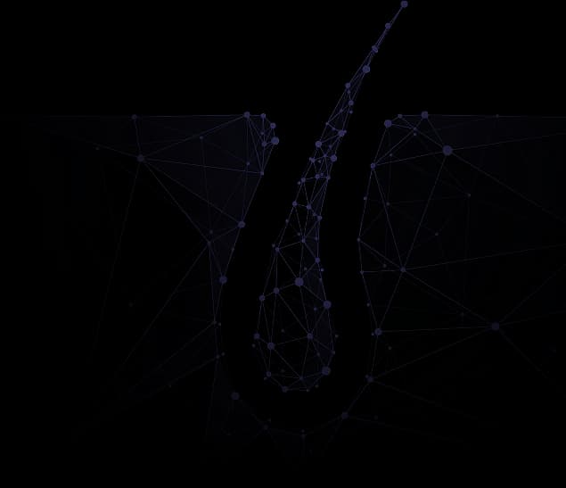 AI hair analysis visualization