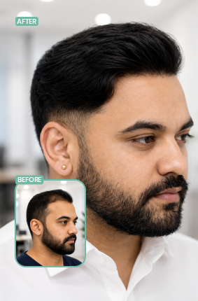 Berkowits Borivali hair transplant before and after result 3