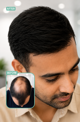 Berkowits Borivali hair transplant before and after result 4